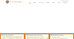 Desktop Screenshot of chitrapurmath.net